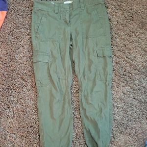 Loft army green cargo pants
